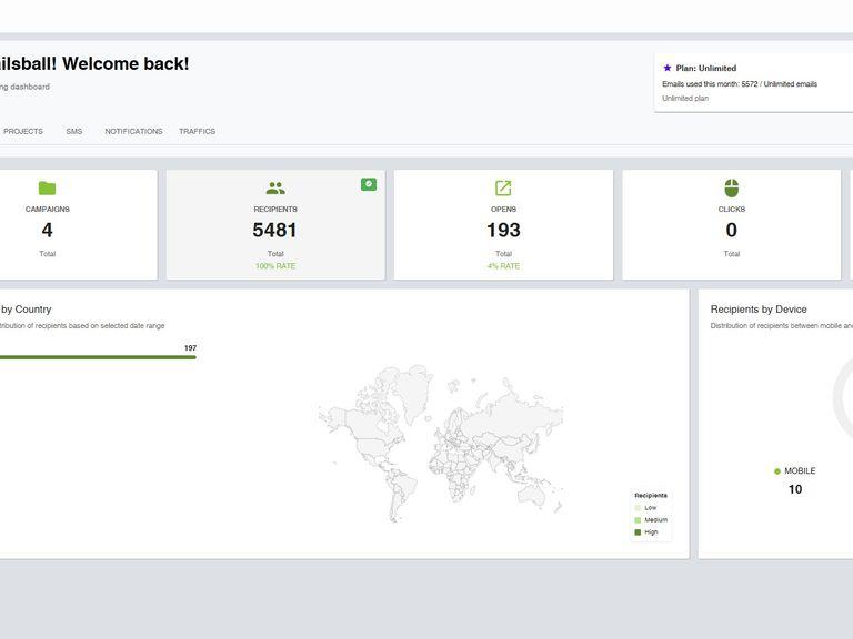 Mailsball - Платформа email-маркетинга