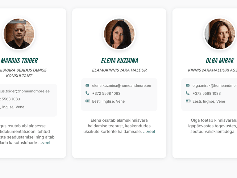 Corporate Website for Home&More