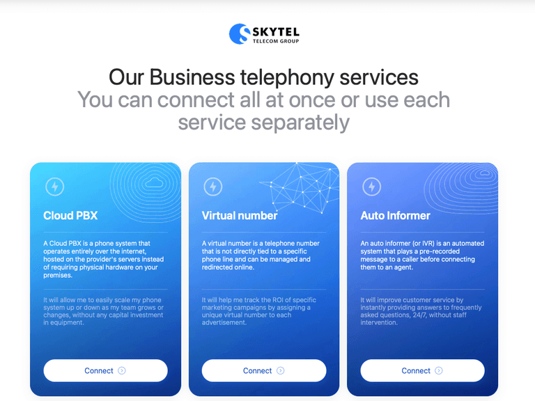 SkyTel — Облачная телефония и VoIP-платформа для бизнеса