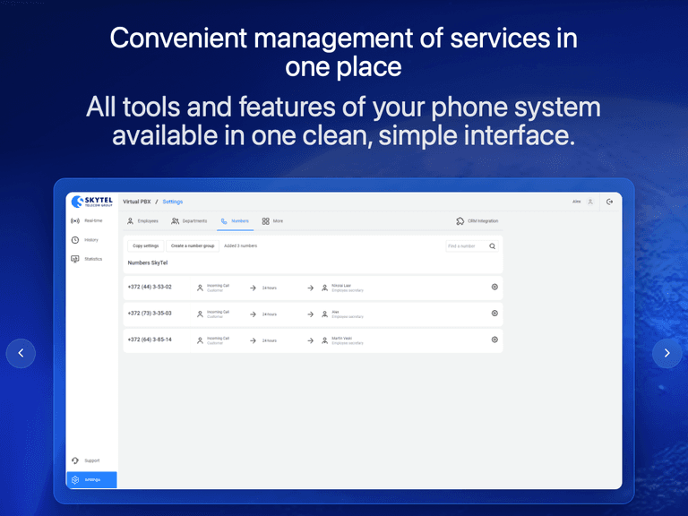 SkyTel — Облачная телефония и VoIP-платформа для бизнеса