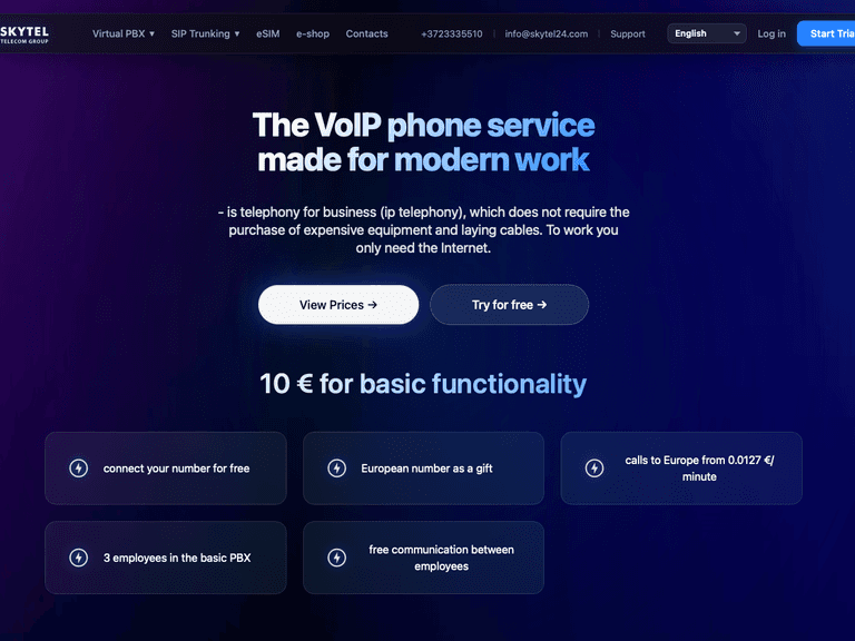 SkyTel — Облачная телефония и VoIP-платформа для бизнеса
